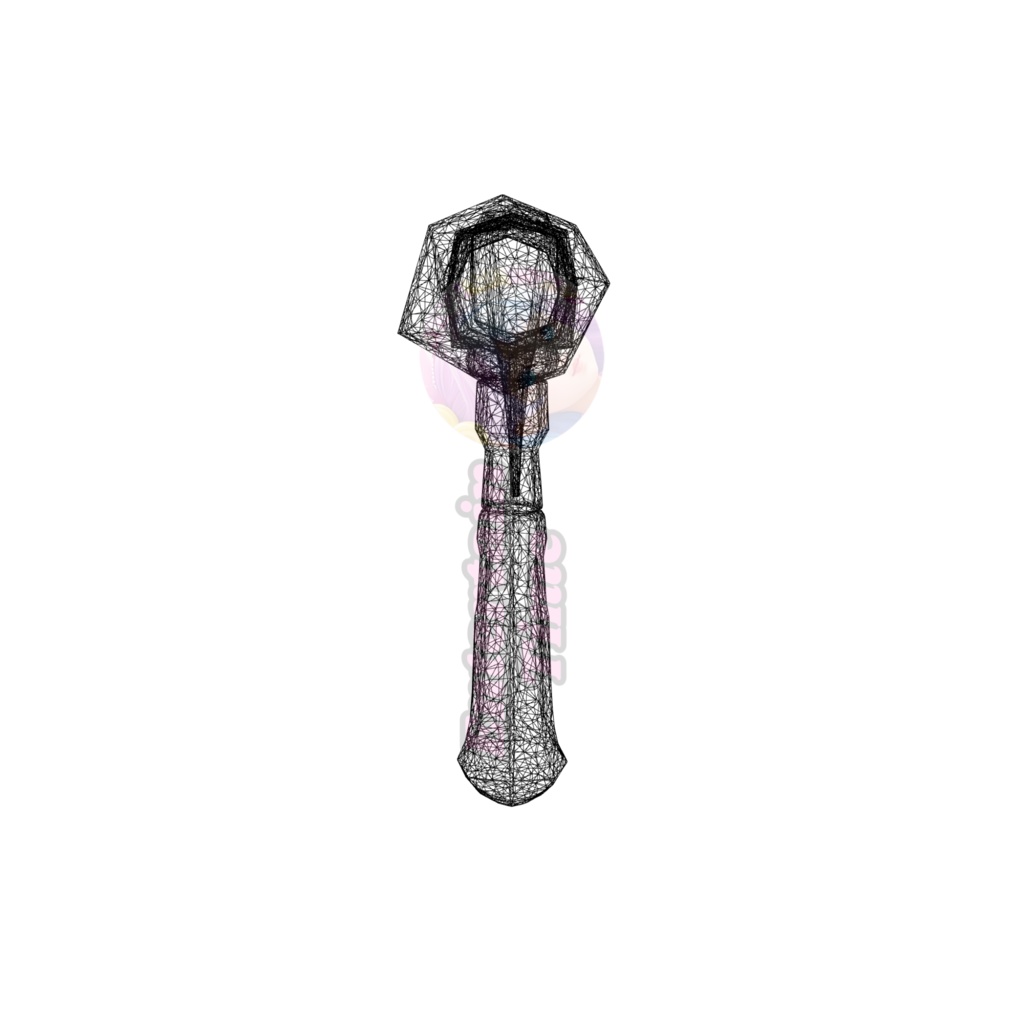 Sci-fi energy hammer 3d model