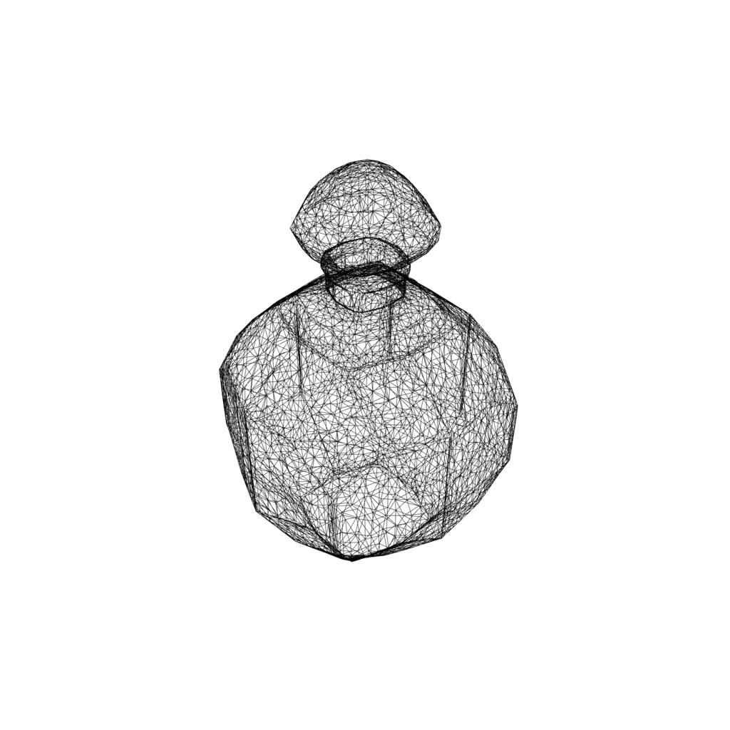 elegant plastic perfume bottle