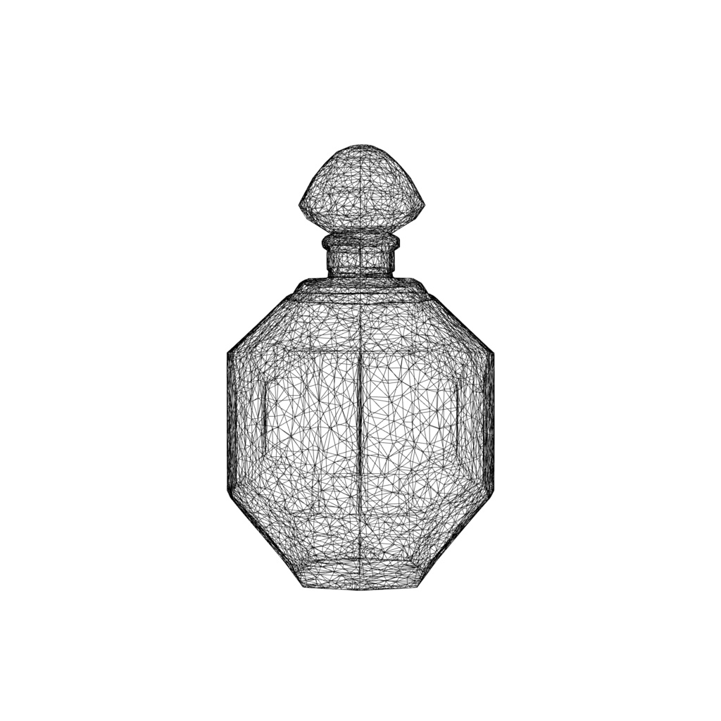 elegant plastic perfume bottle
