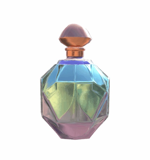 elegant plastic perfume bottle
