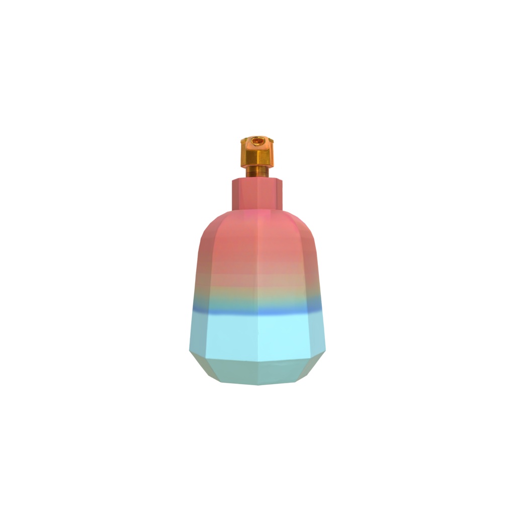 Gradient color lotion container 3d model