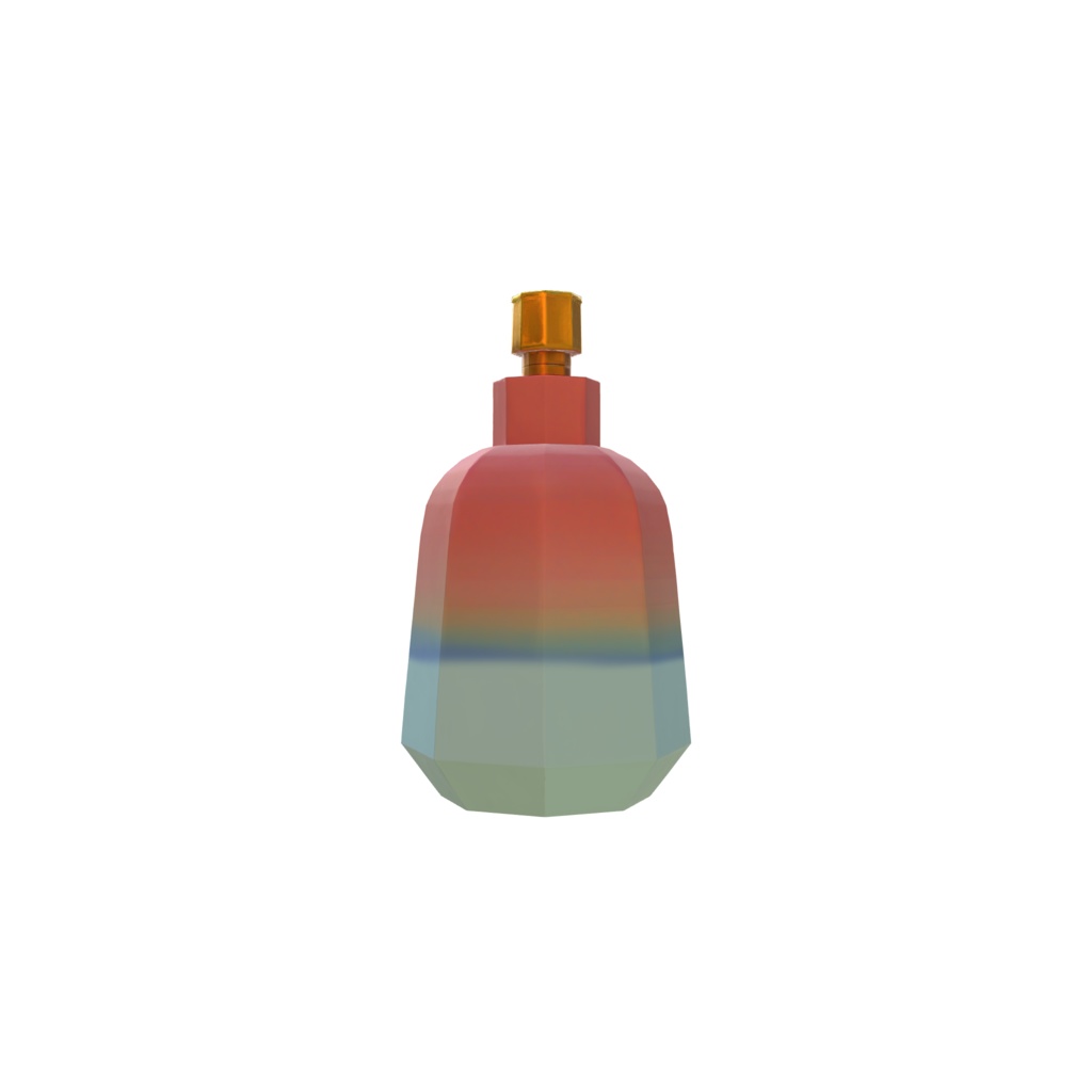 Gradient color lotion container 3d model