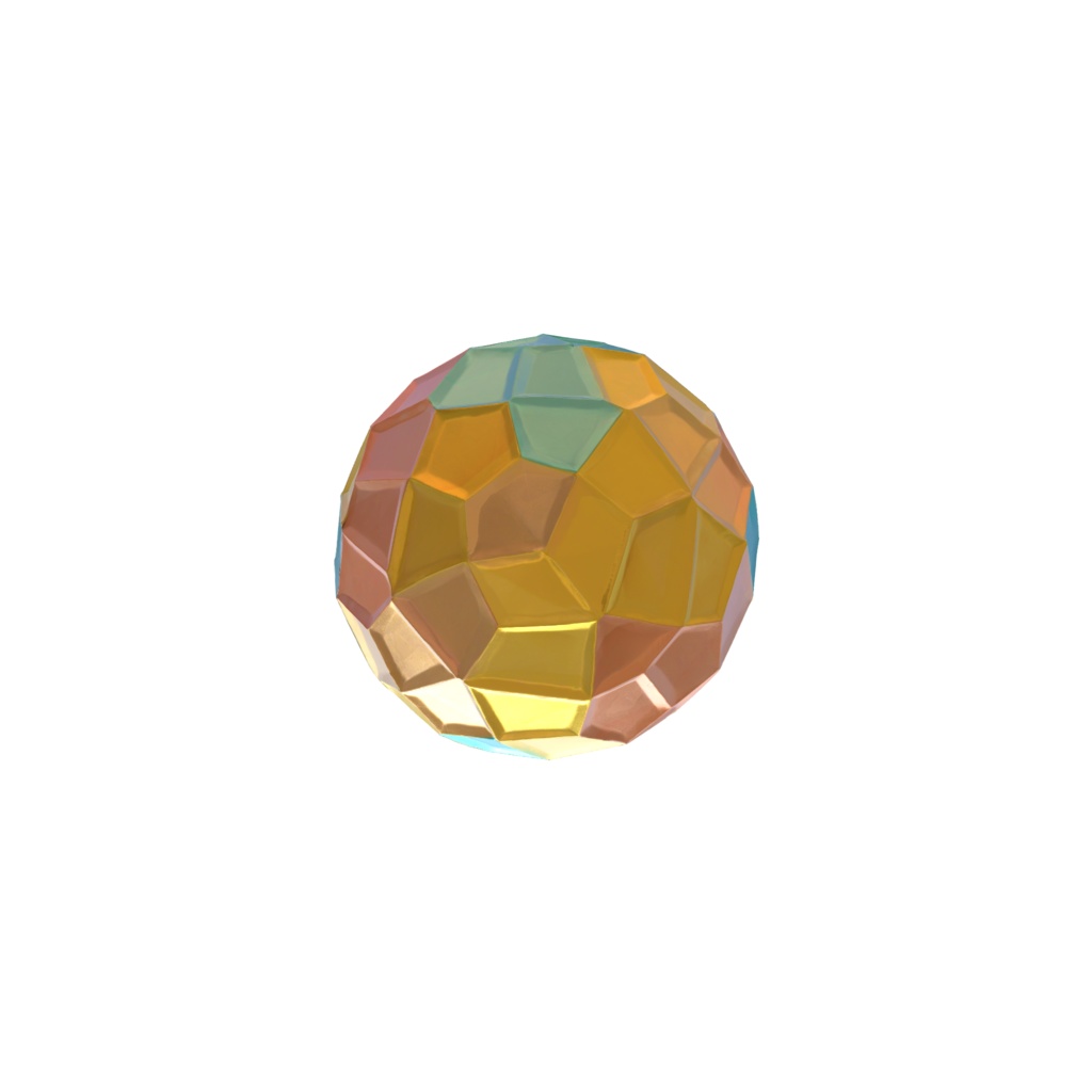 Geometric abstract sculpture 3d model