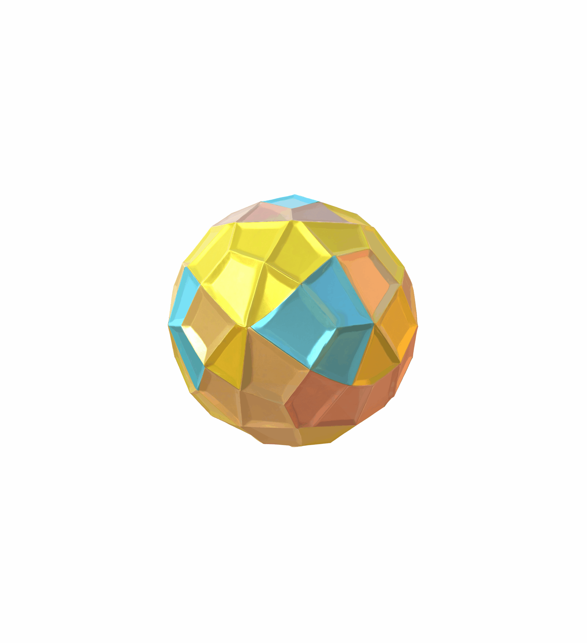 Geometric abstract sculpture 3d model