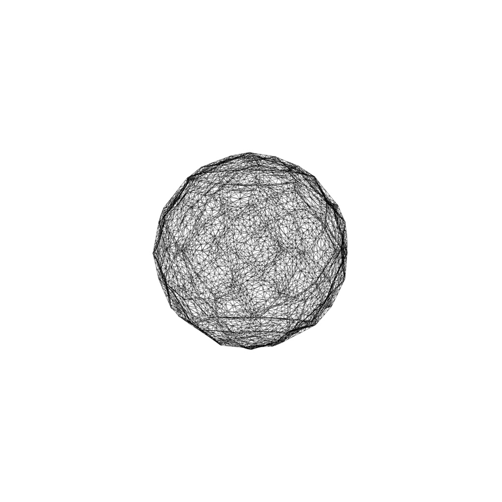 Geometric abstract sculpture 3d model