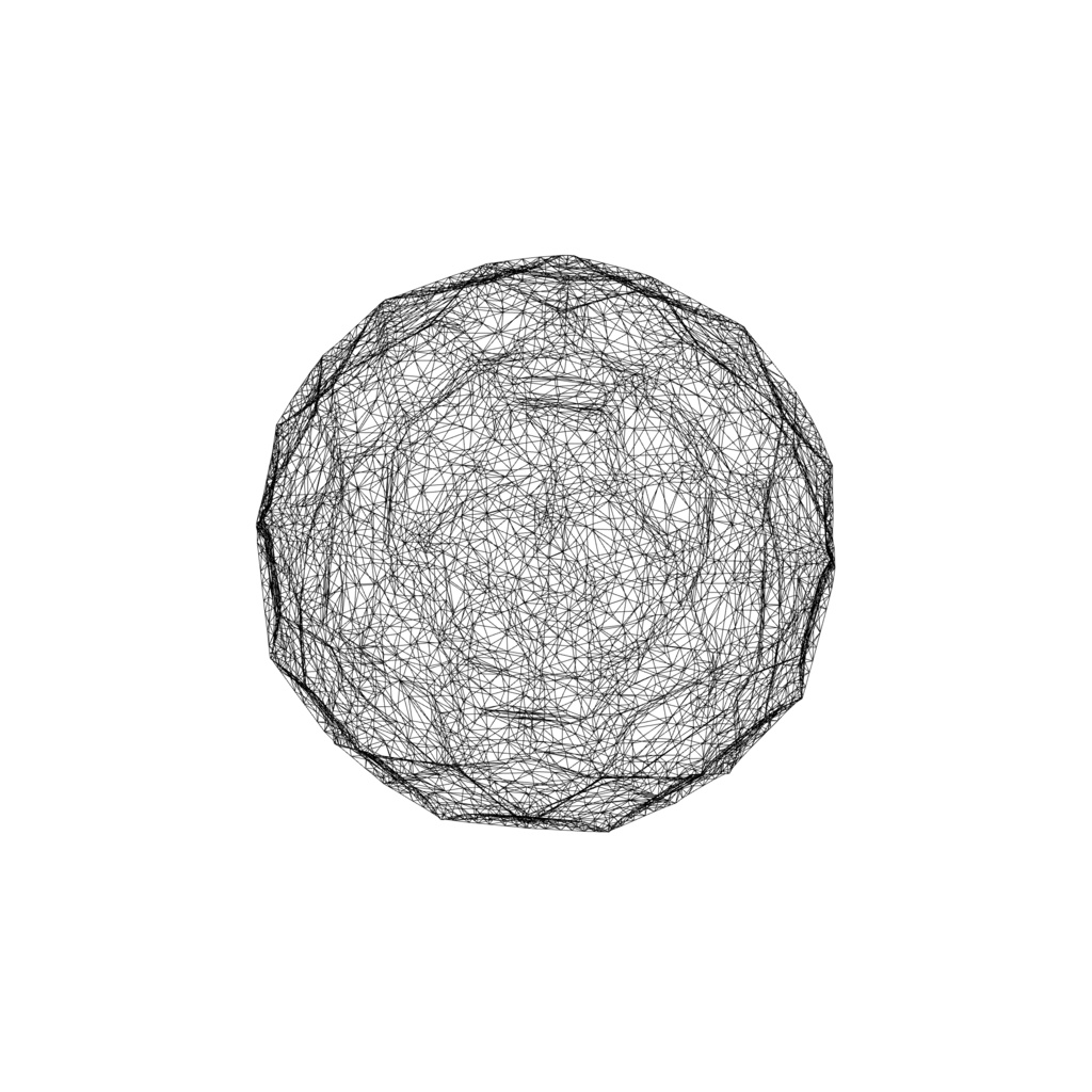 Geometric abstract sculpture 3d model