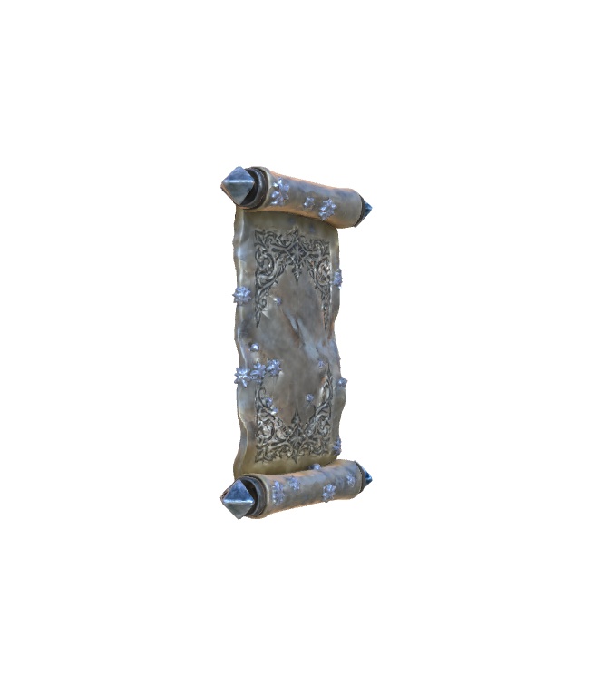 Frostbound Scroll 3d model
