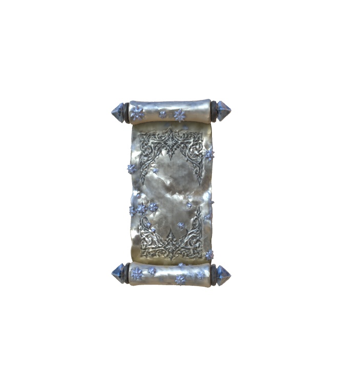 Frostbound Scroll 3d model