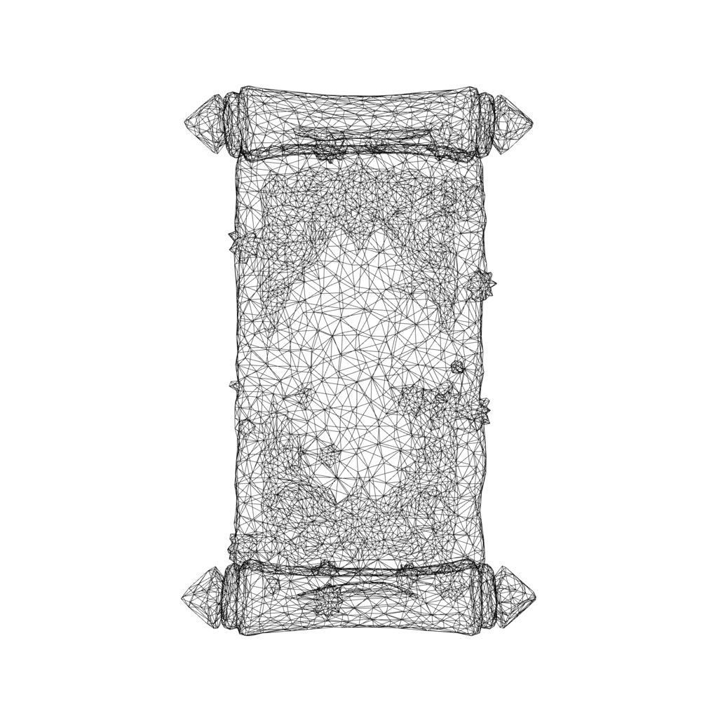 Frostbound Scroll 3d model