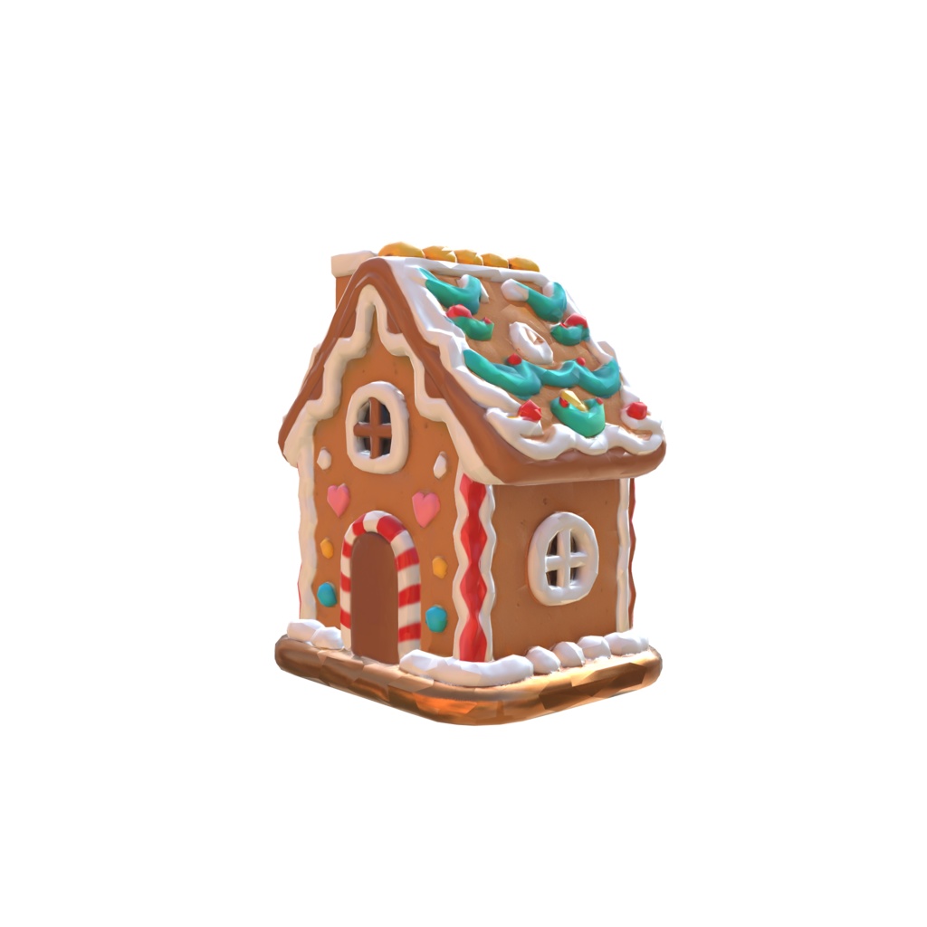 Gingerbread Dreamhouse 3d model