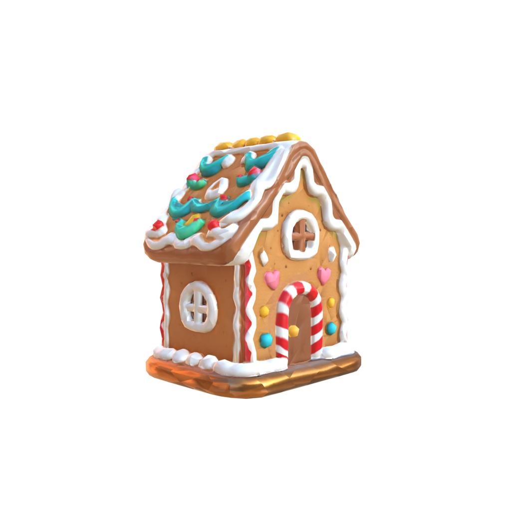 Gingerbread Dreamhouse 3d model