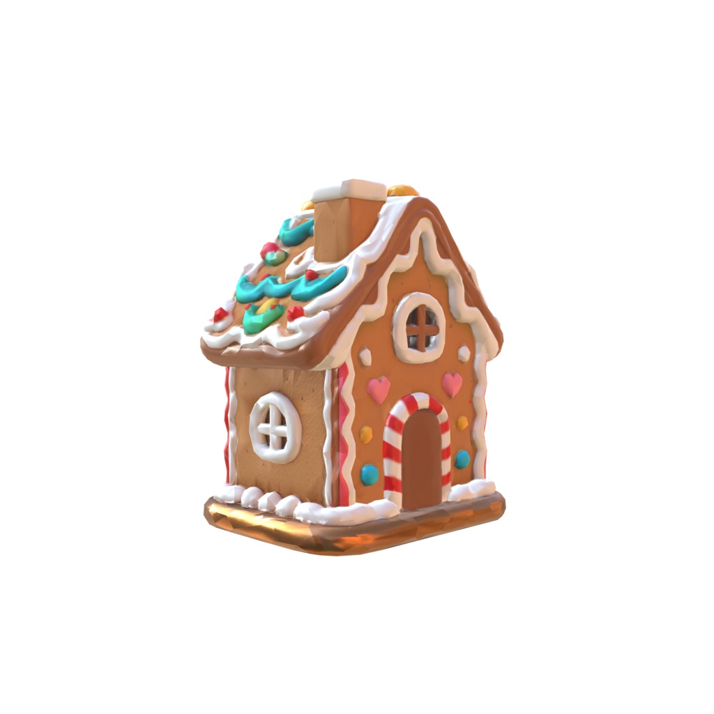Gingerbread Dreamhouse 3d model
