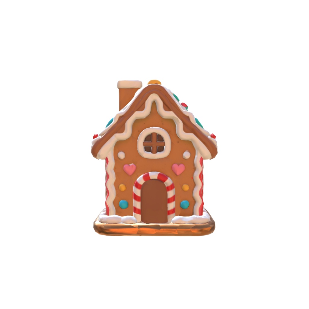 Gingerbread Dreamhouse 3d model