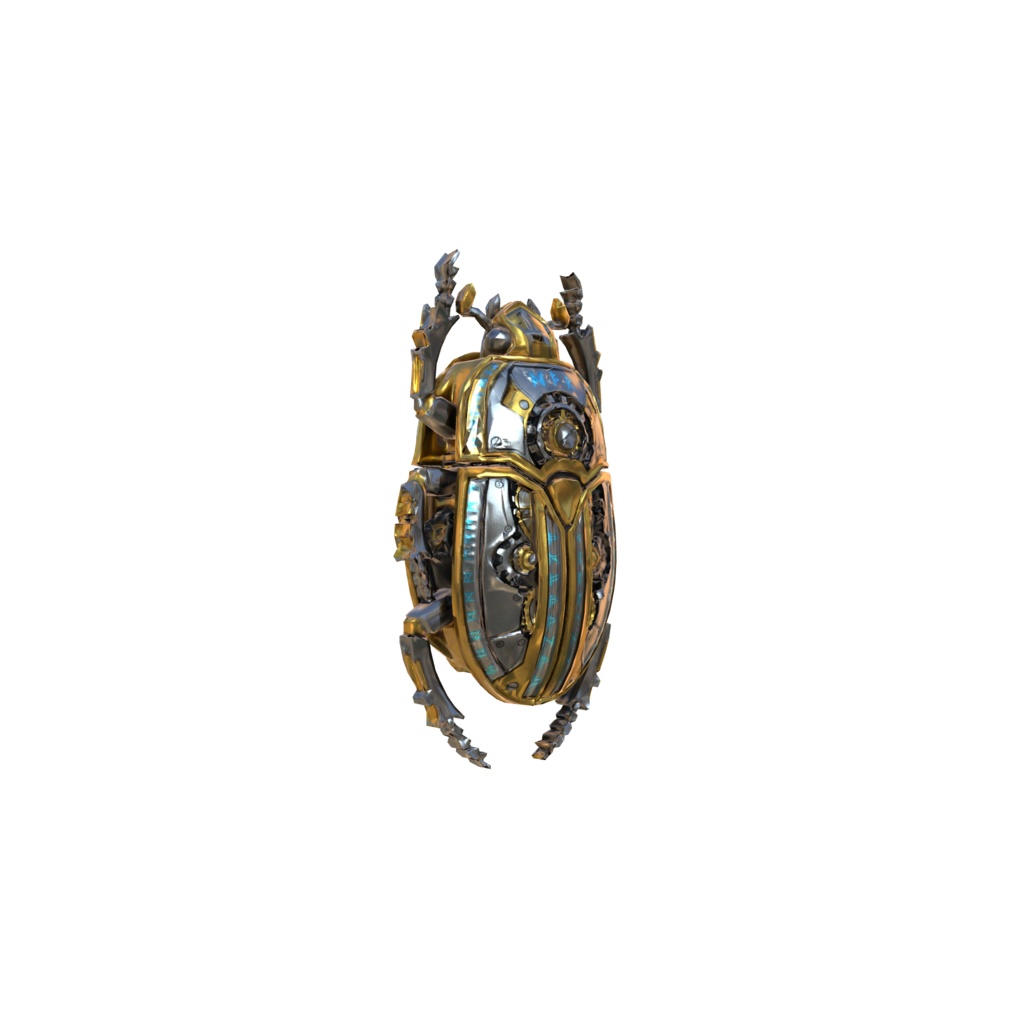 Runic Mechanical Scarab 3d model
