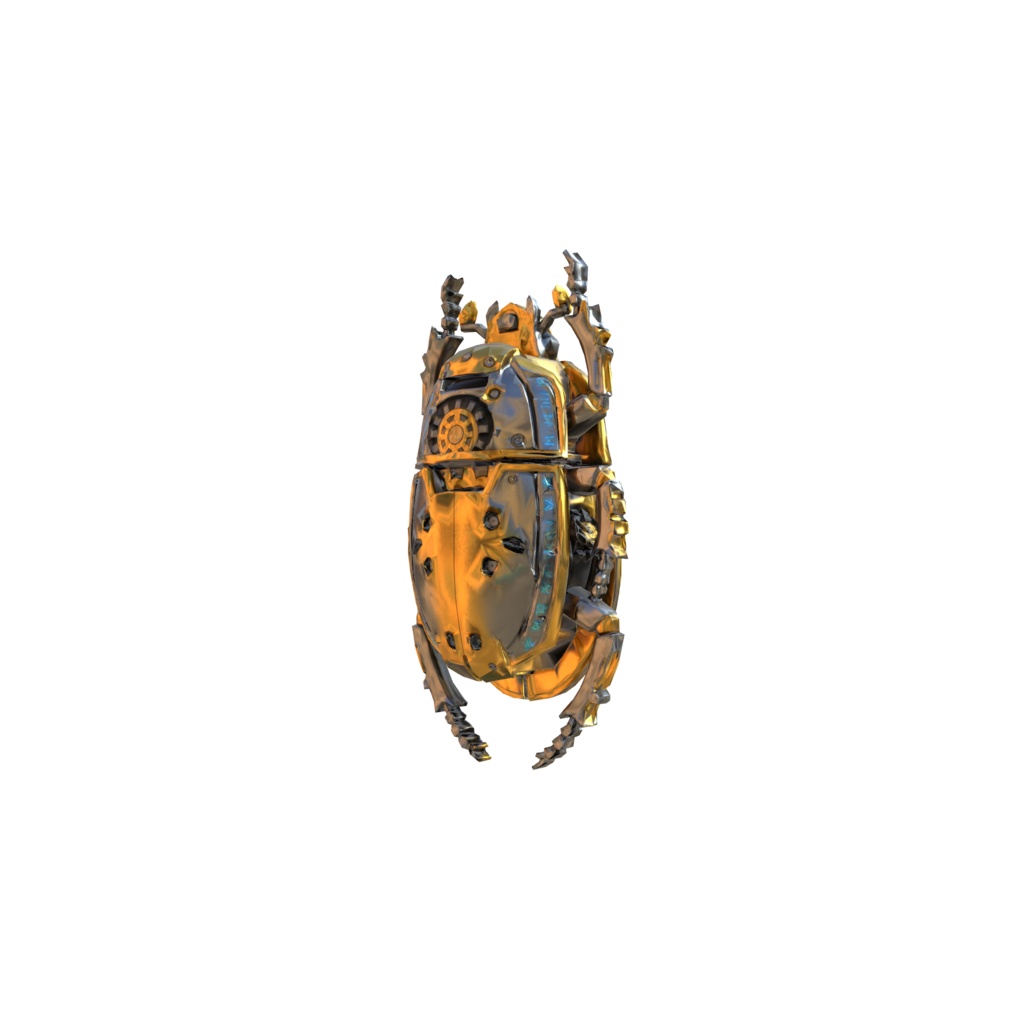 Runic Mechanical Scarab 3d model