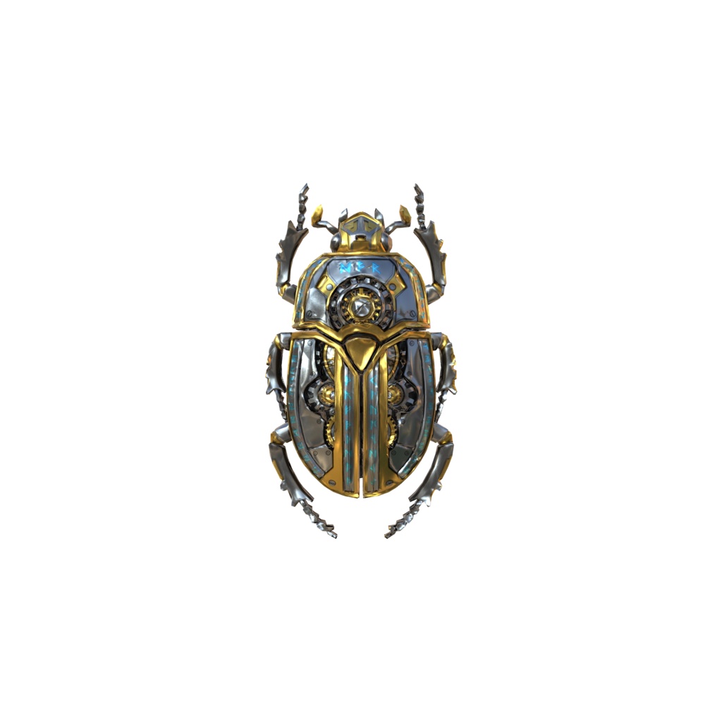 Runic Mechanical Scarab 3d model