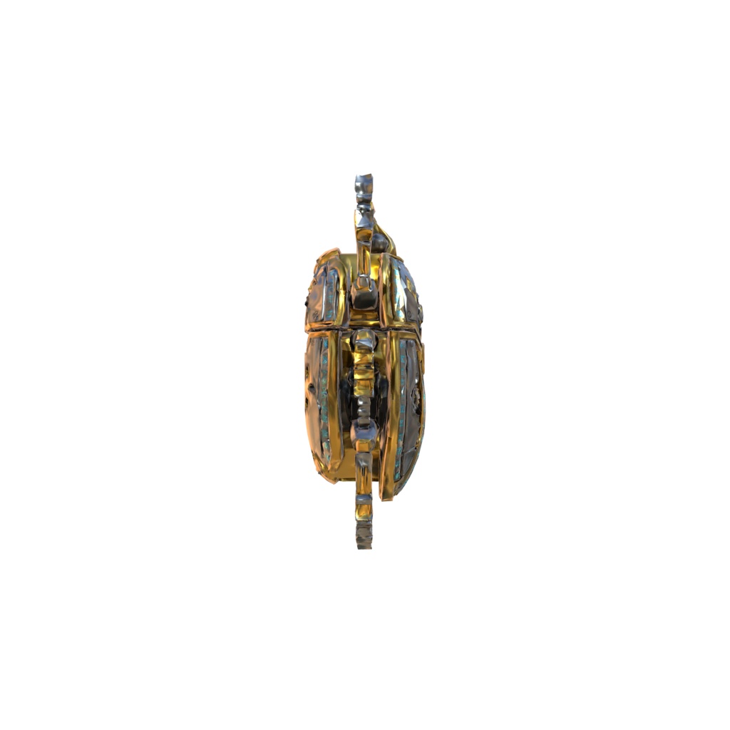 Runic Mechanical Scarab 3d model