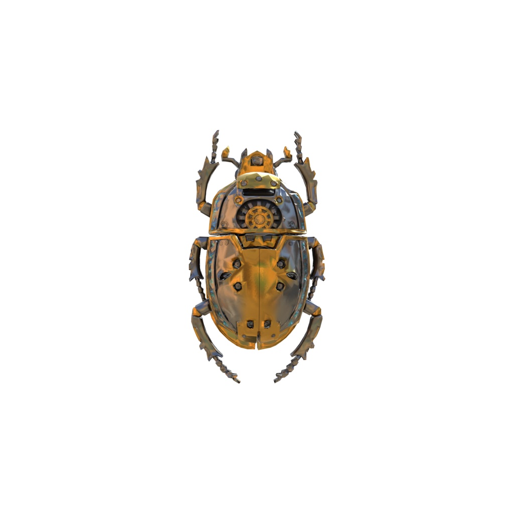 Runic Mechanical Scarab 3d model