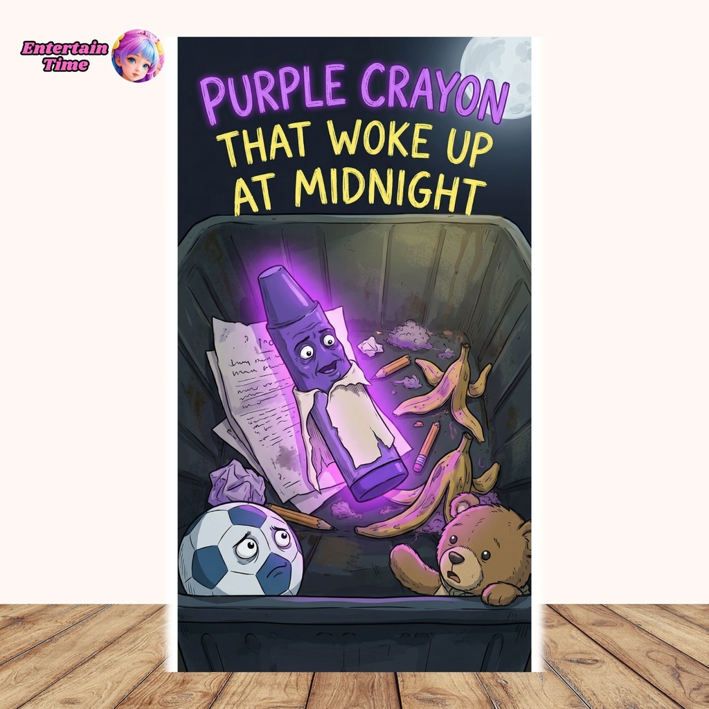 Purple Crayon That Woke Up at Midnight