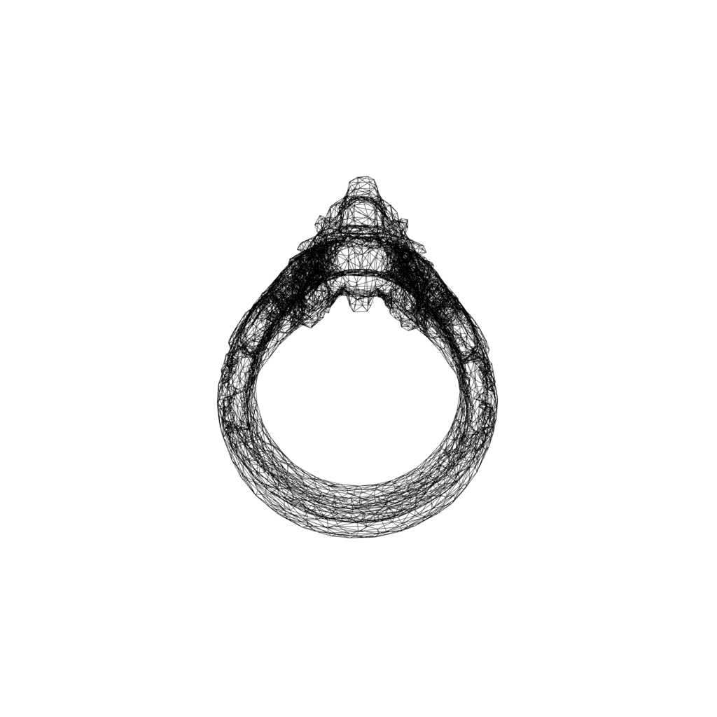 Emerald Dragon Ring 3d model