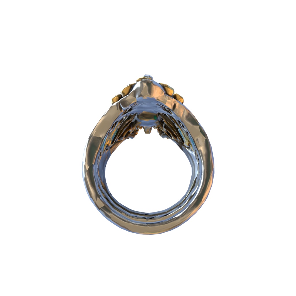 Emerald Dragon Ring 3d model