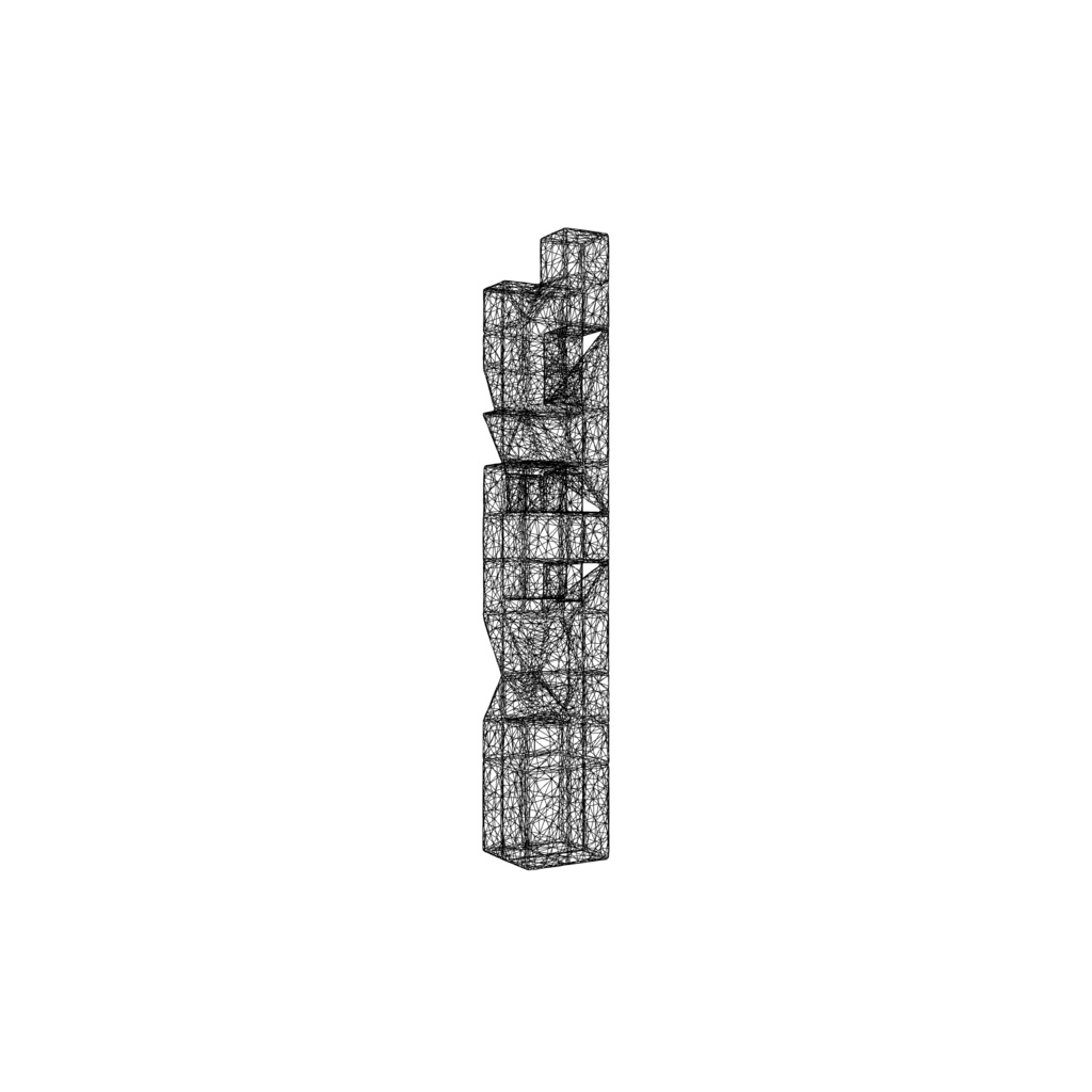 Prismatic Geometry Column 3d model
