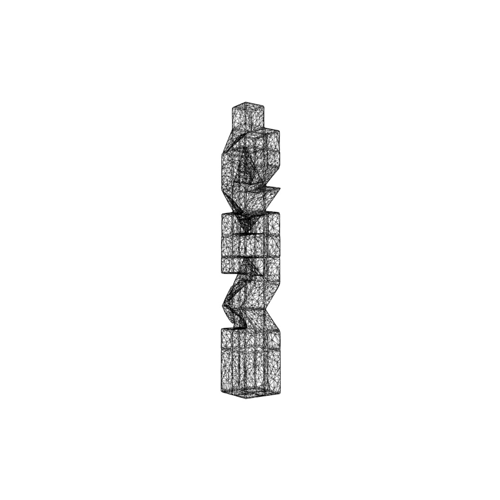 Prismatic Geometry Column 3d model