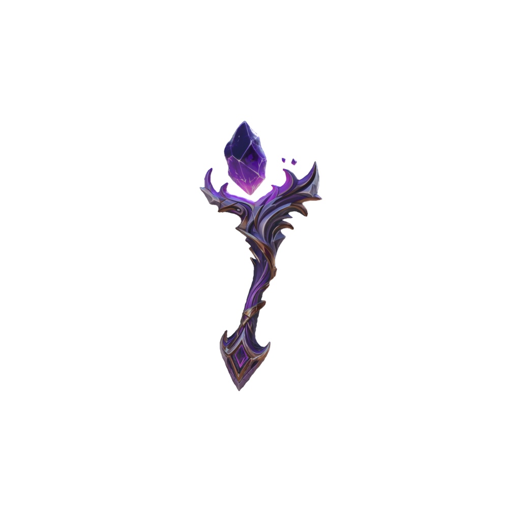 Amethyst magic scepter