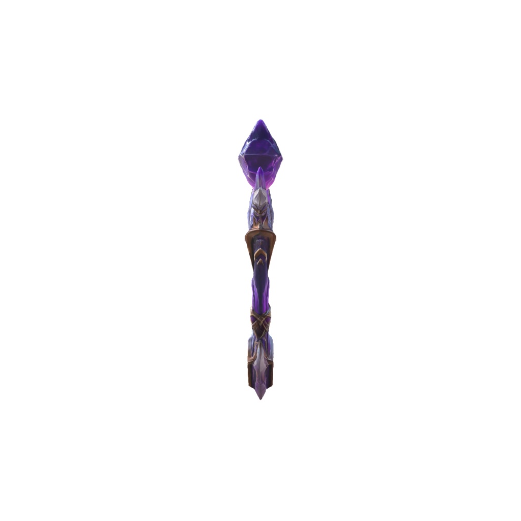Amethyst magic scepter