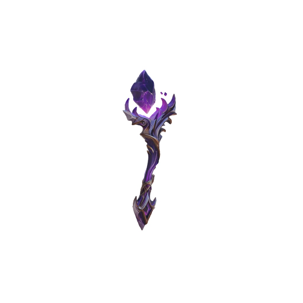 Amethyst magic scepter