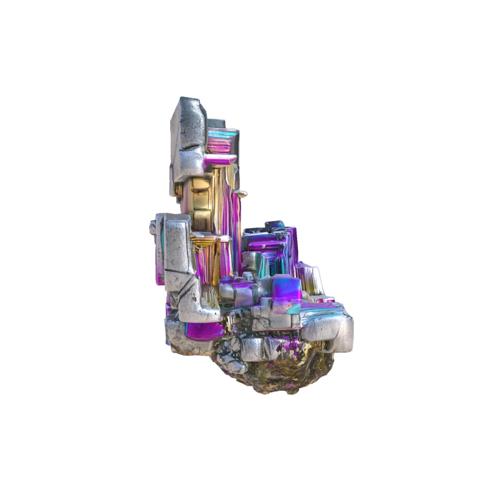 Iridescent geometric crystal