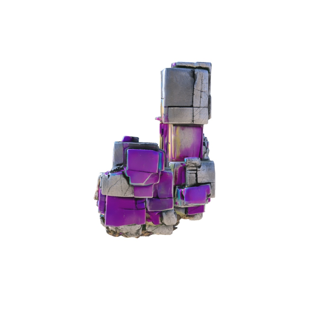 Iridescent geometric crystal