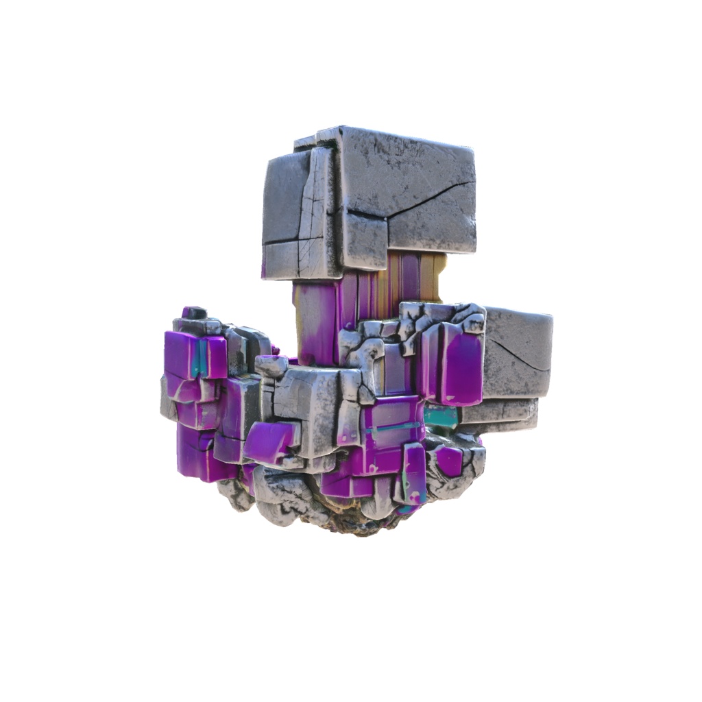 Iridescent geometric crystal