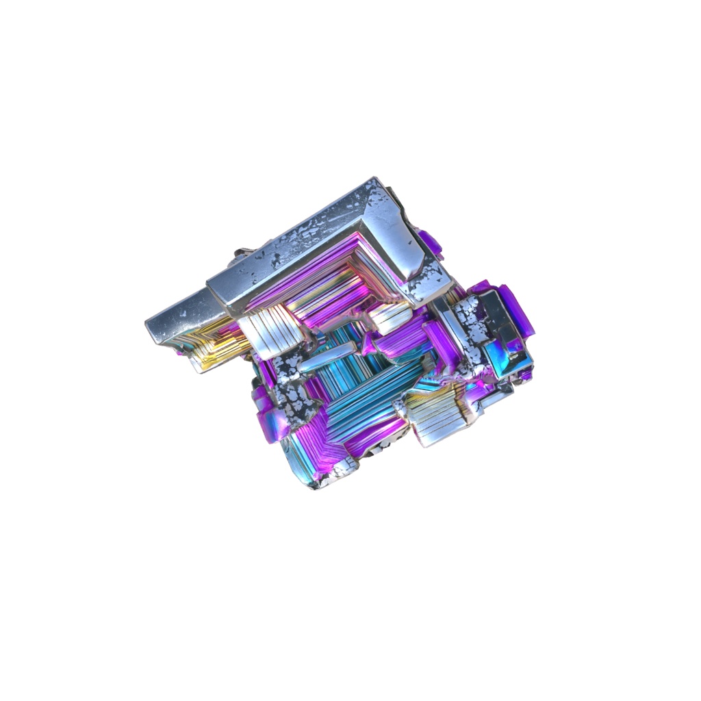 Iridescent geometric crystal