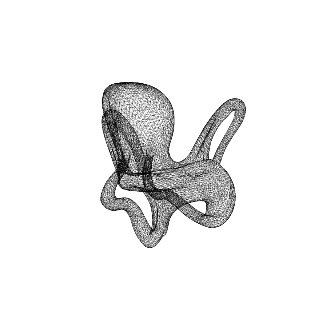 Streamlined metallic swivel chair