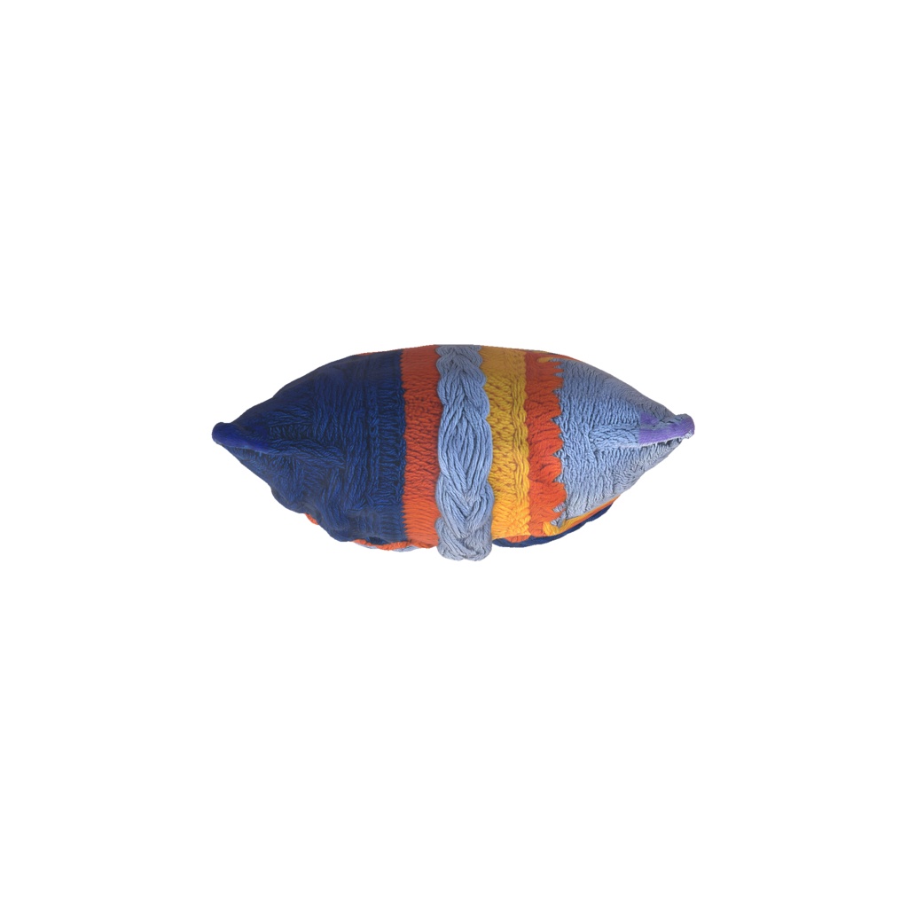 Patchwork knitted cushion 3D model