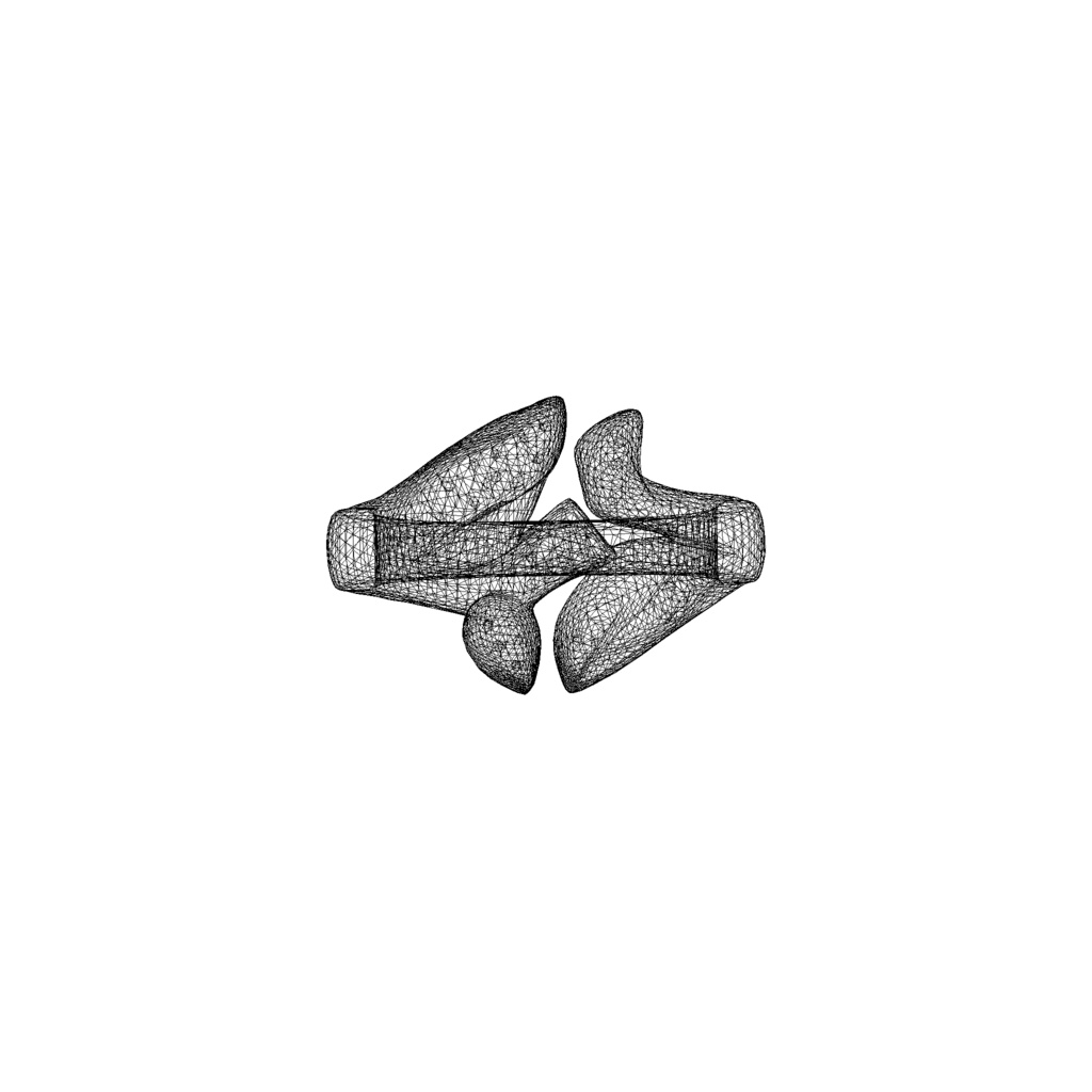 Diamond gold ring 3D model
