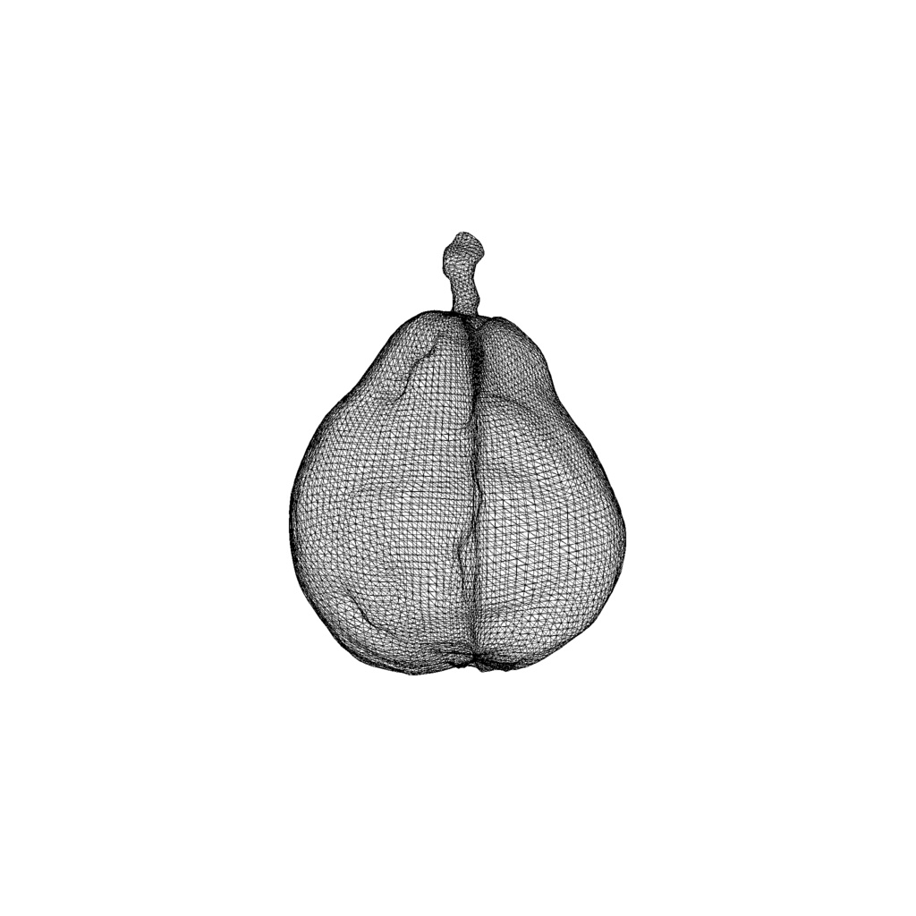 Crystal pear 3D model