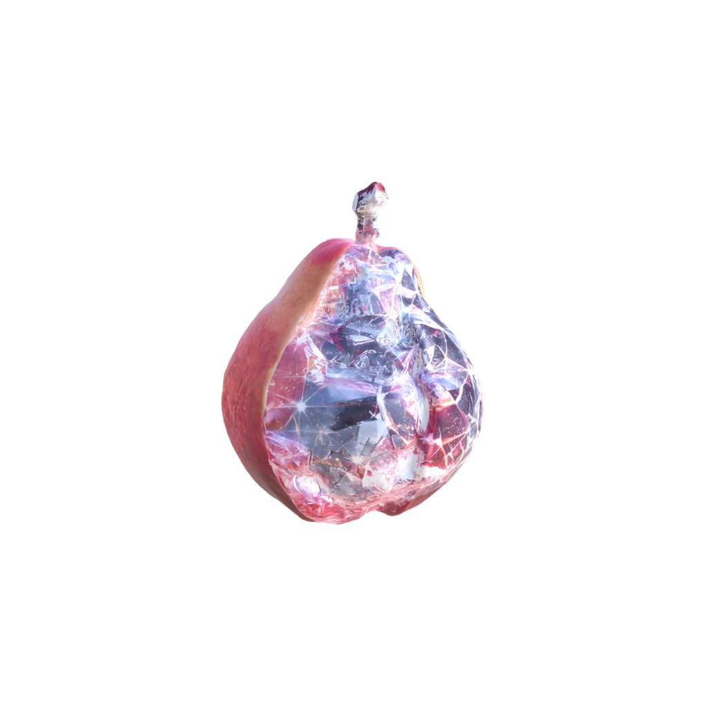 Crystal pear 3D model