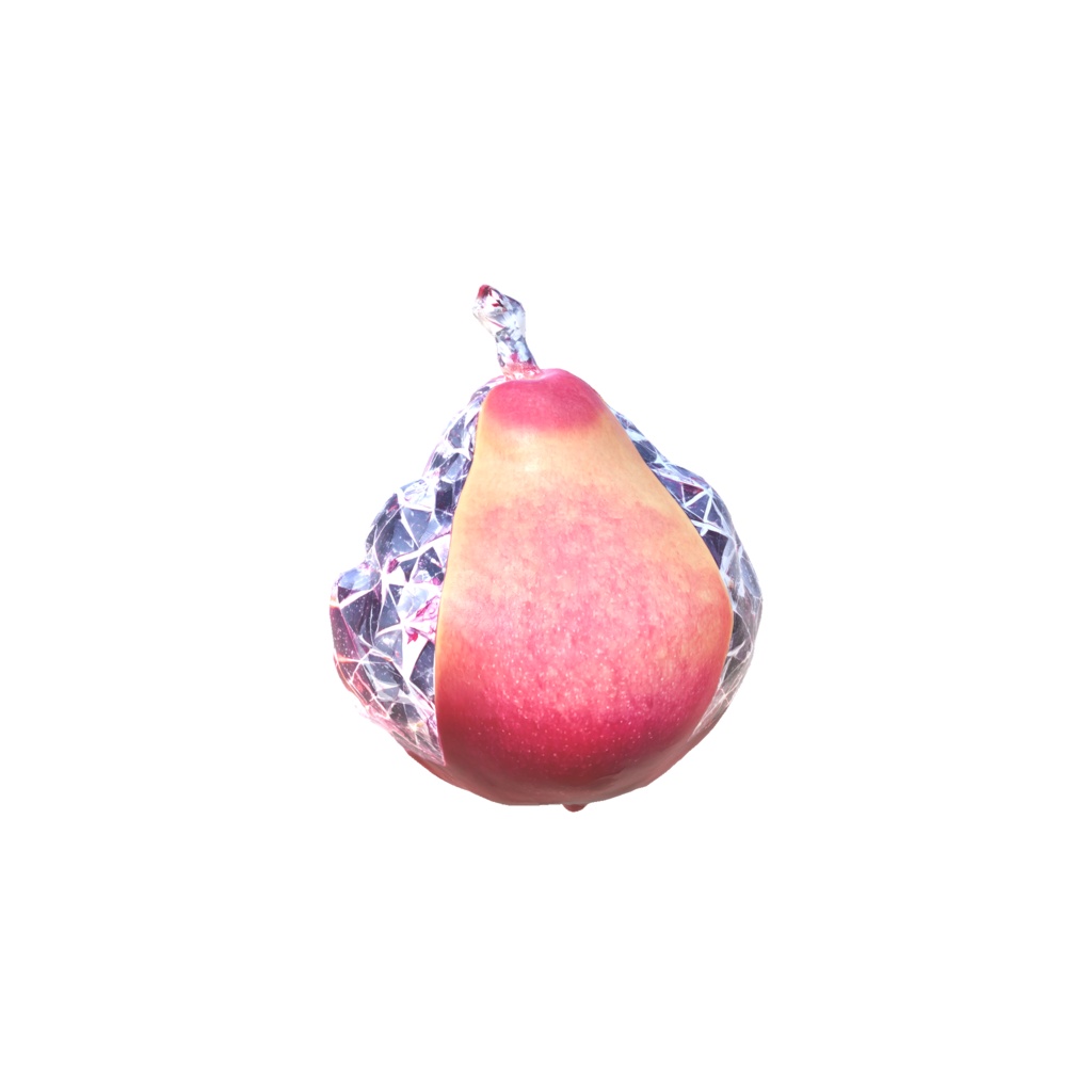 Crystal pear 3D model