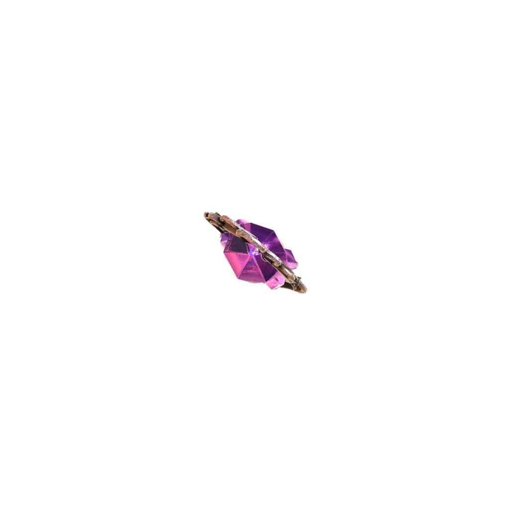 Amethyst crystal key 3d model