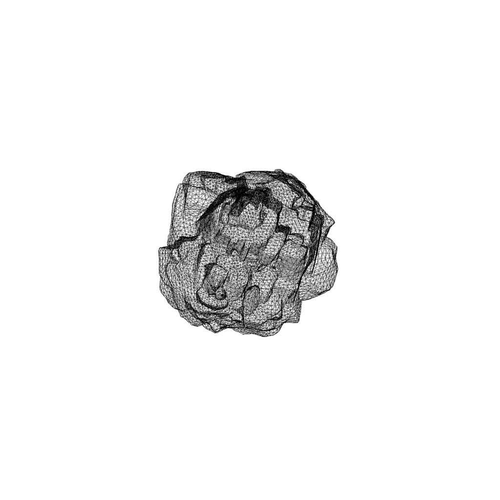 Giant glowing crystal cluster 3d model