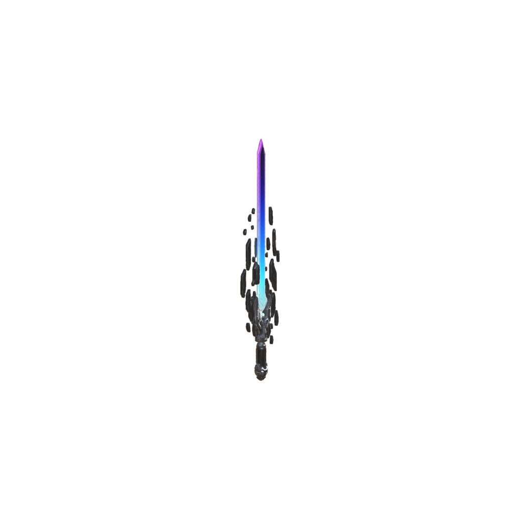 Tech energy longsword 3d model