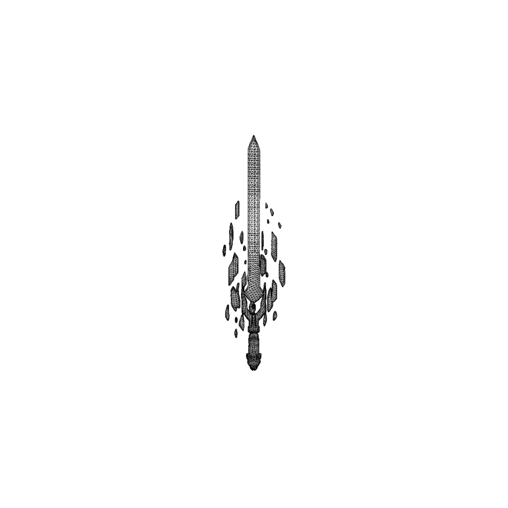 Tech energy longsword 3d model