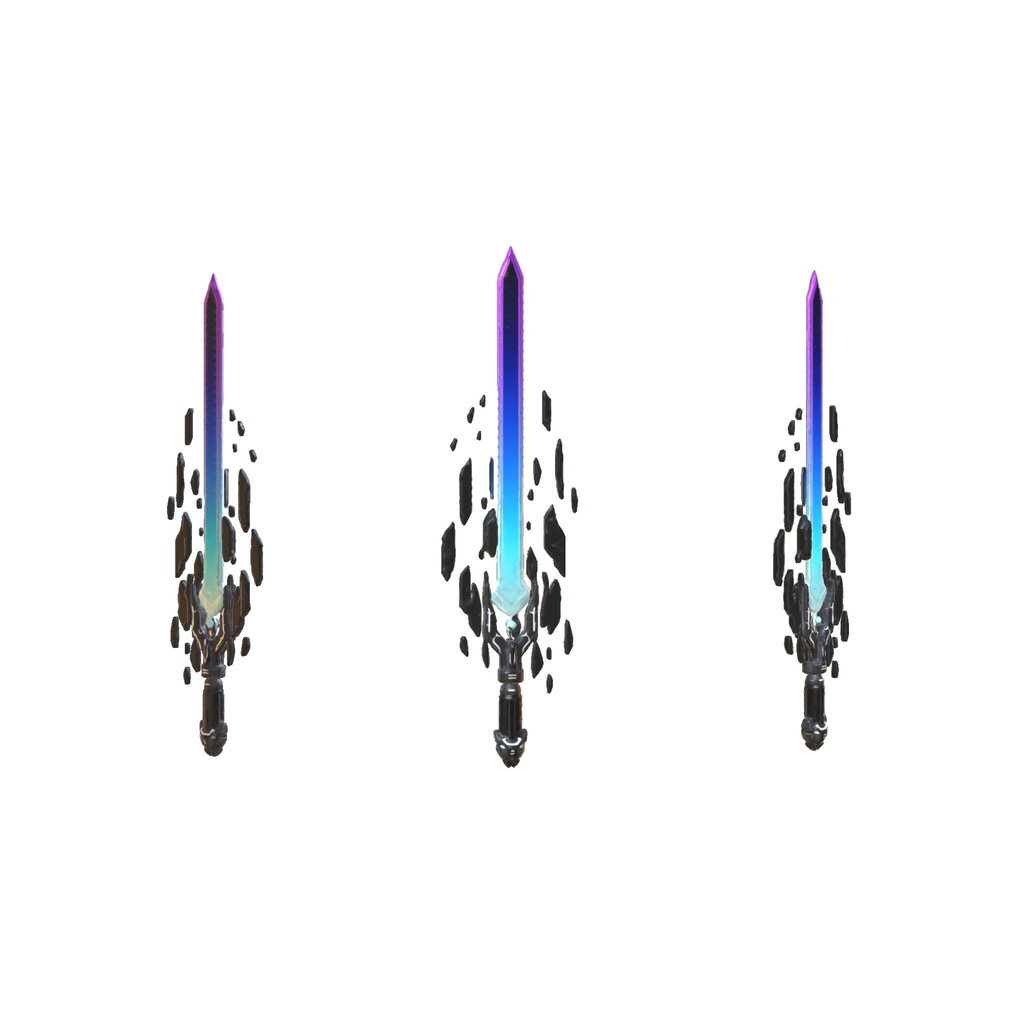 Tech energy longsword 3d model