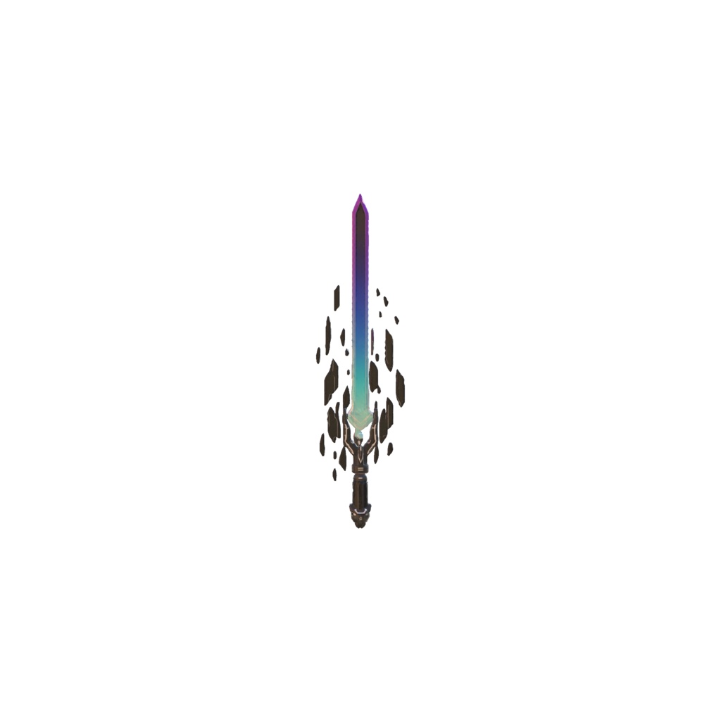 Tech energy longsword 3d model