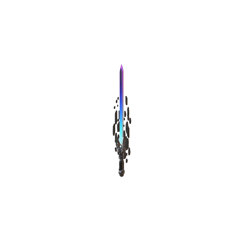 Tech energy longsword 3d model