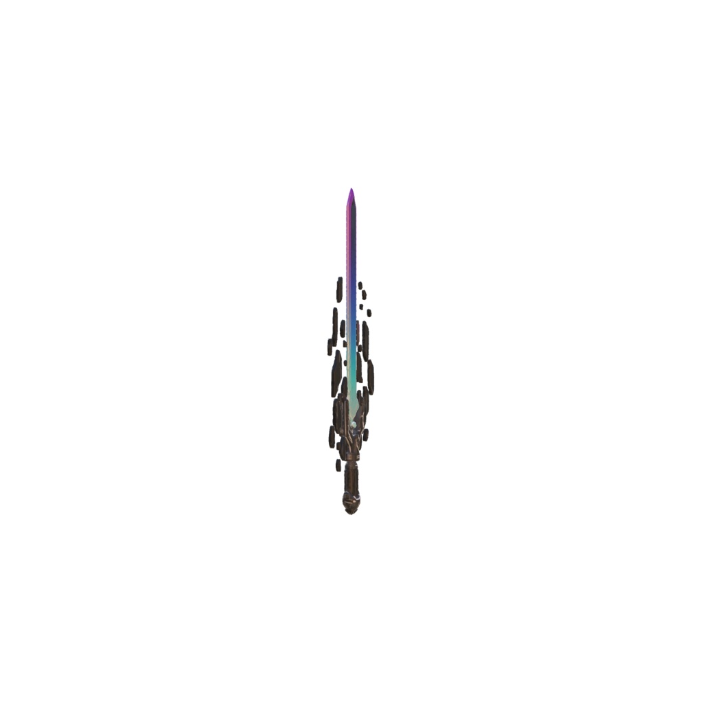 Tech energy longsword 3d model