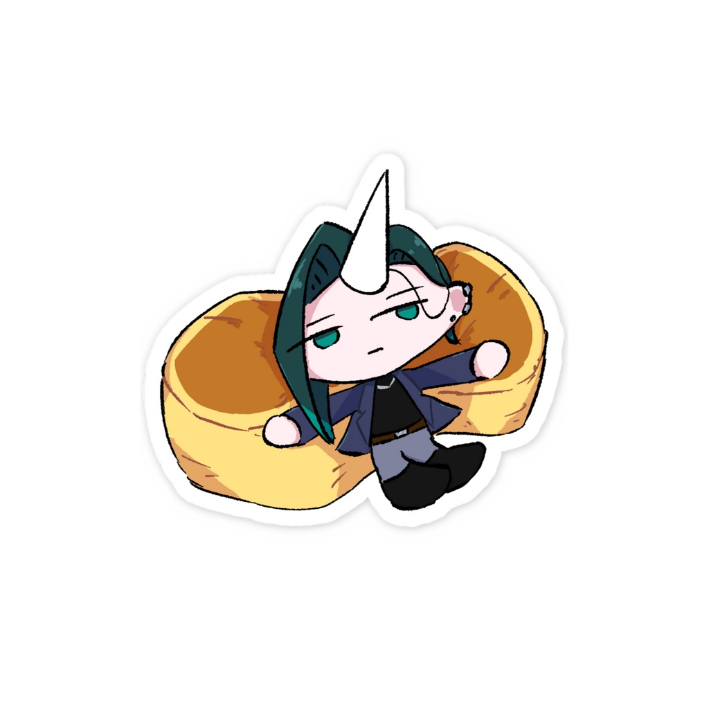 パンケーキクッションのステッカー