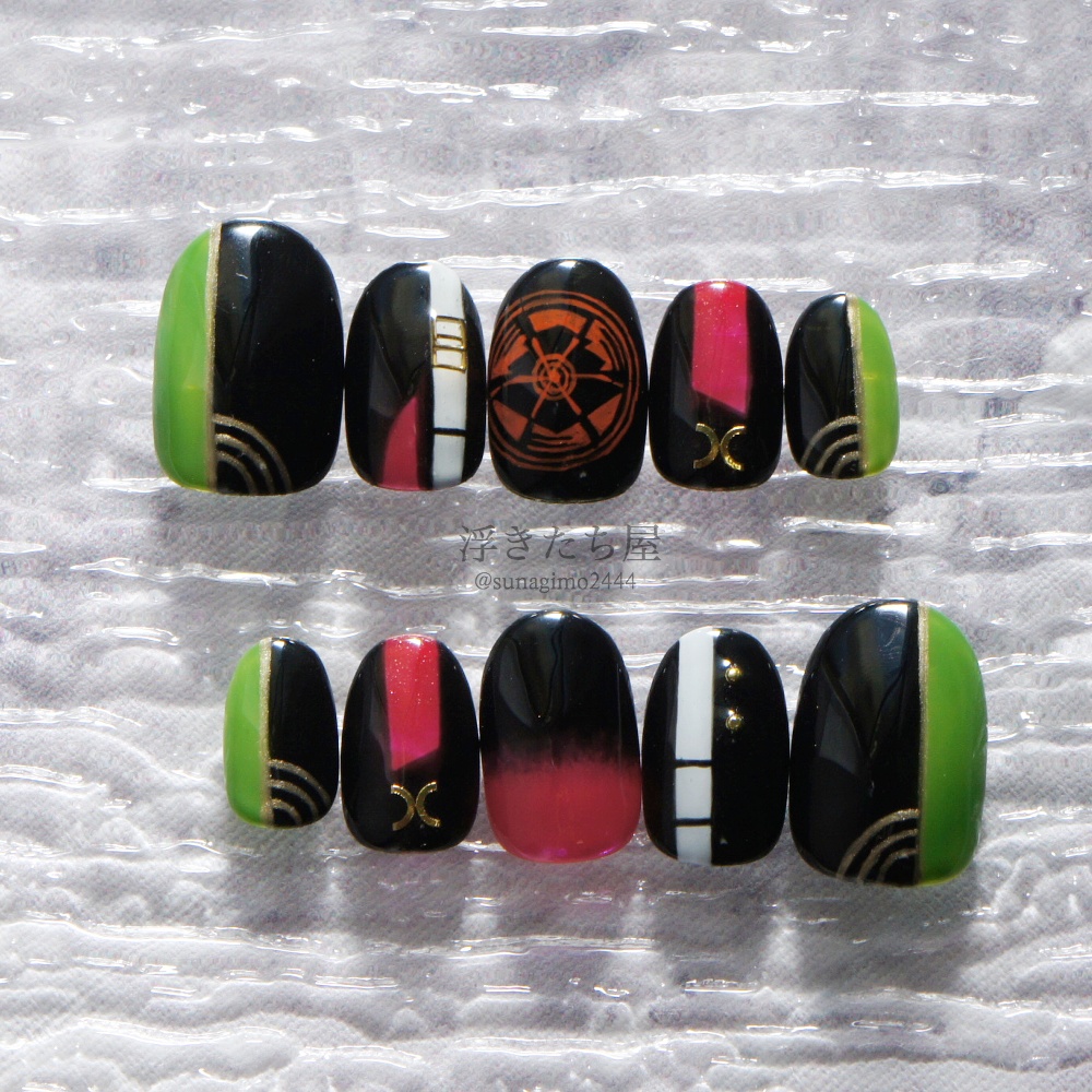 【豊前江】刀剣乱舞 豊前江イメージネイルチップ